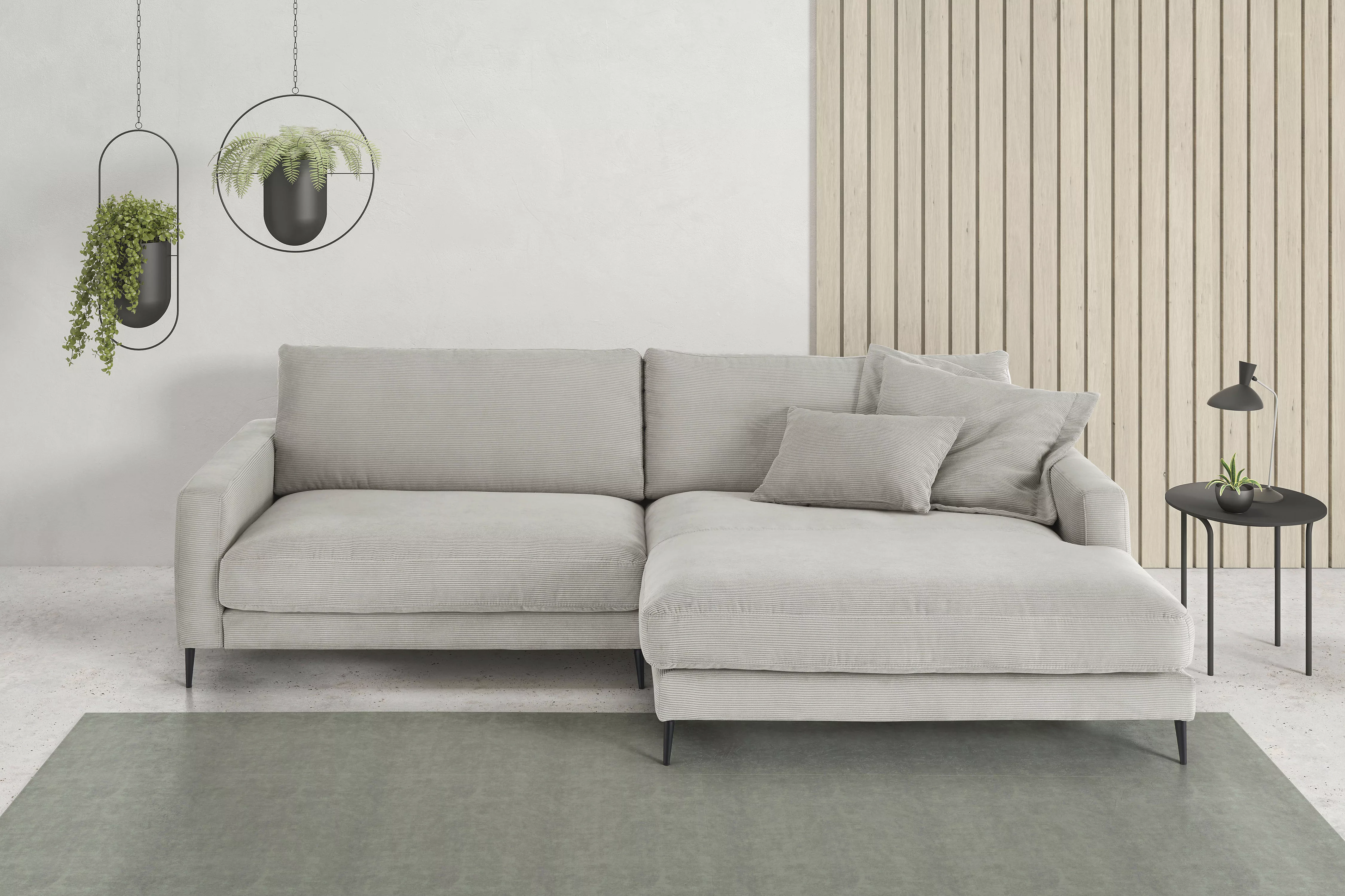 INOSIGN Ecksofa "Downtown, B/T/H: 272/190/84 cm L-Form", weicher Sitzkomfor günstig online kaufen