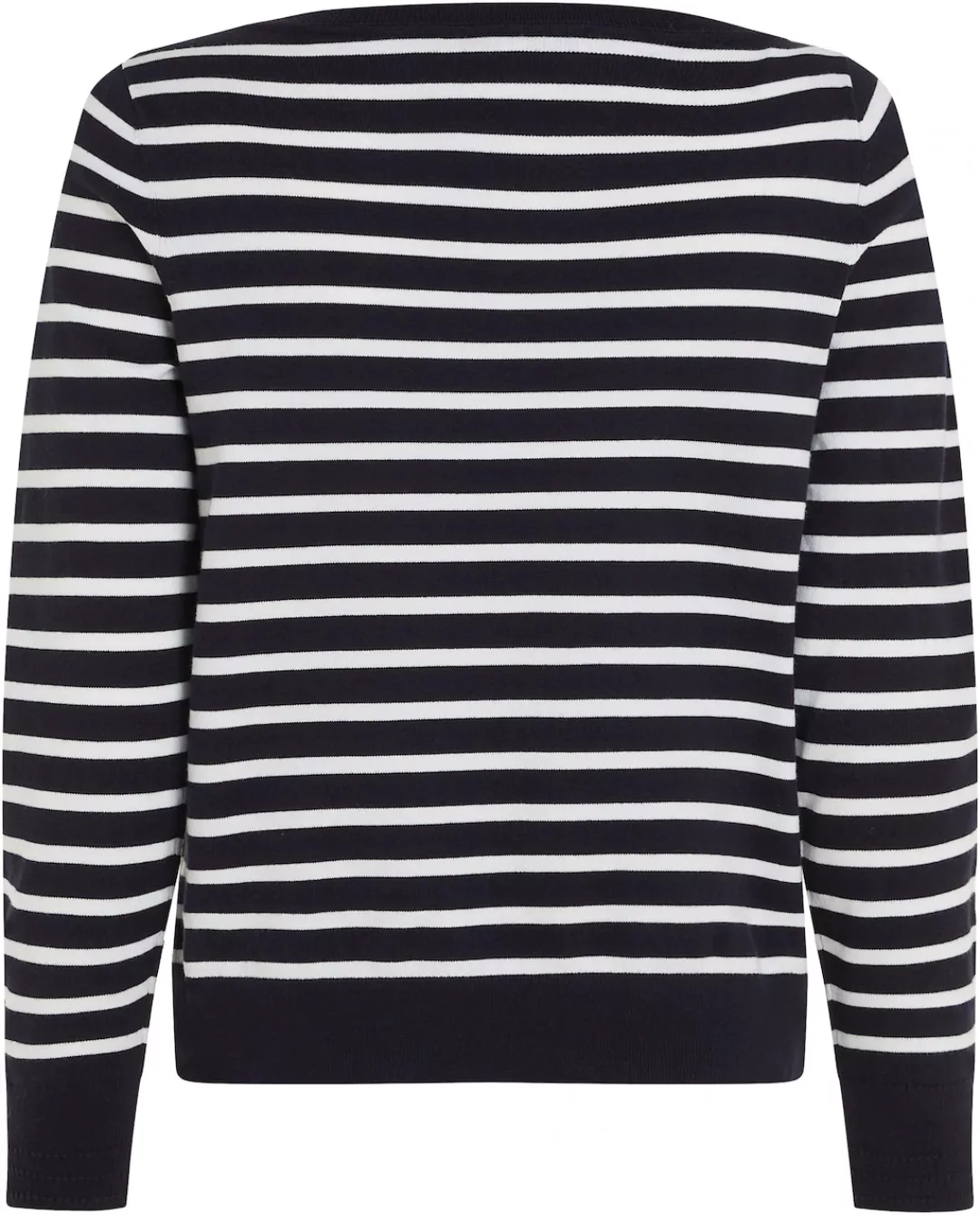 Tommy Hilfiger Strickpullover "CO JERSEY STITCH BOAT-NK SWEATER" günstig online kaufen