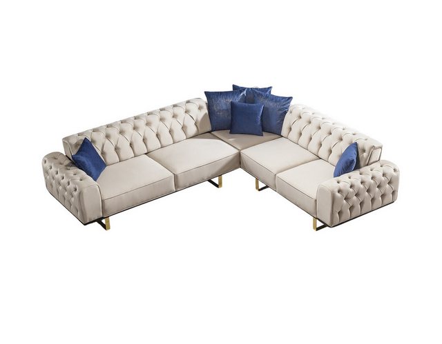 Villa Möbel Ecksofa Lily, Set, mit Relax-/Bettfunktion durch umklappbare Rü günstig online kaufen