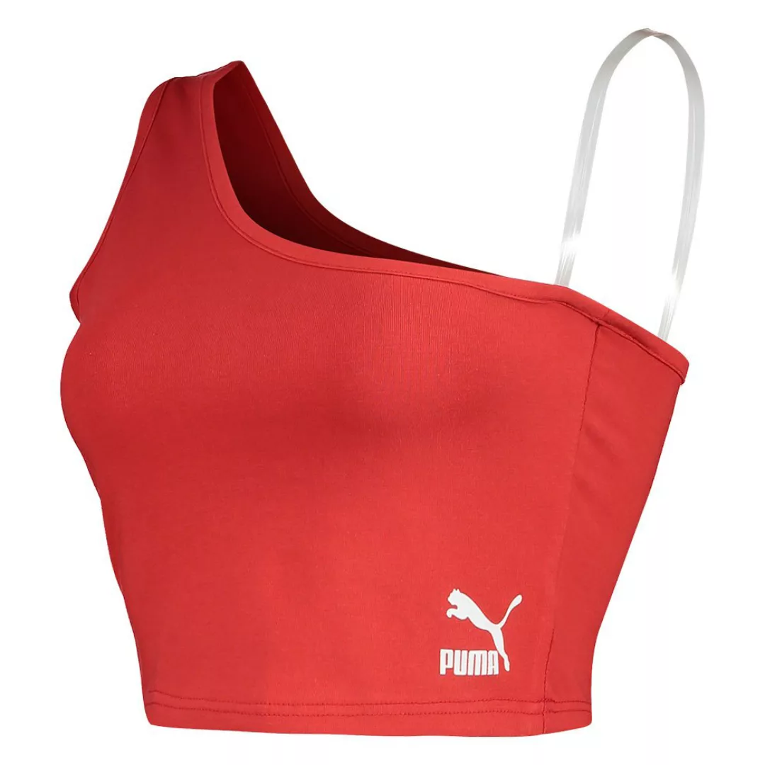 Puma Select Classics Asymmetric Bandeau Ärmelloses T-shirt S American Beaut günstig online kaufen