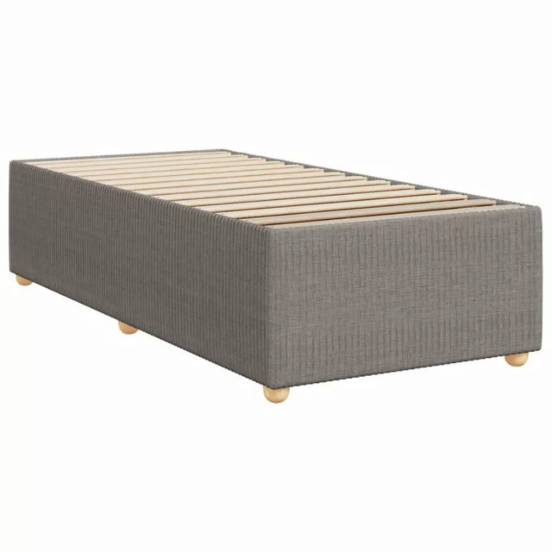 vidaXL Bett Bettgestell Taupe 90x190 cm Stoff günstig online kaufen