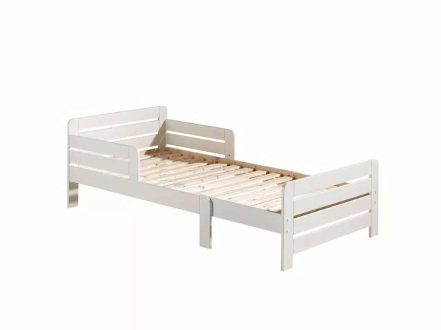 Natur24 Einzelbett Einzelbett Jumper Kiefer Weiß 90x140/160/200cm günstig online kaufen