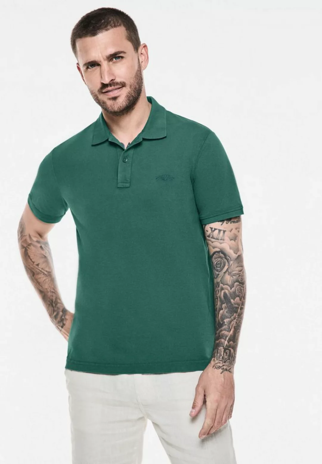 STREET ONE MEN Poloshirt, aus reiner Baumwolle günstig online kaufen