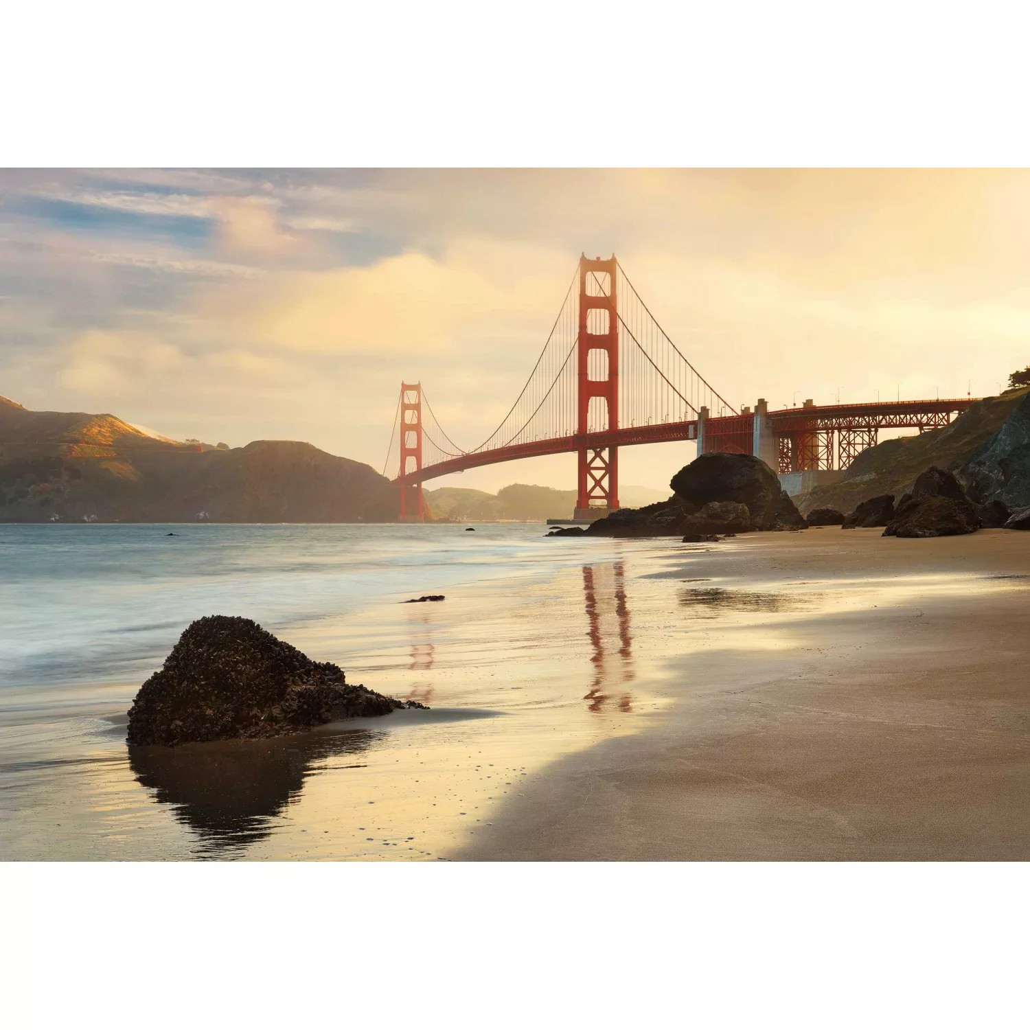 Komar Vliestapete »Golden Gate«, 400x260 cm (Breite x Höhe) günstig online kaufen