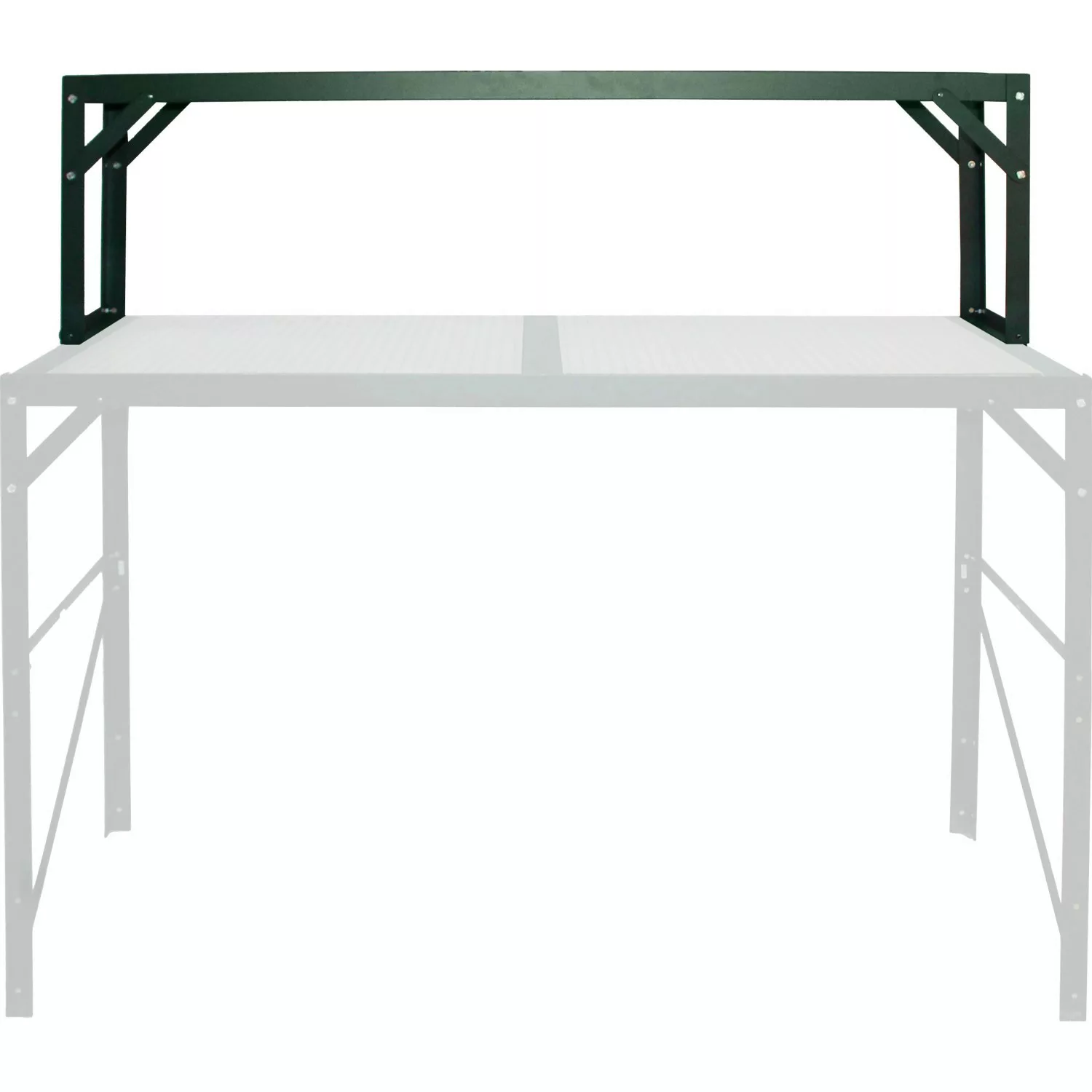 Vitavia Alu-Tischaufsatz mit HKP-Ablagefläche 121 cm x 39 cm Smaragd günstig online kaufen
