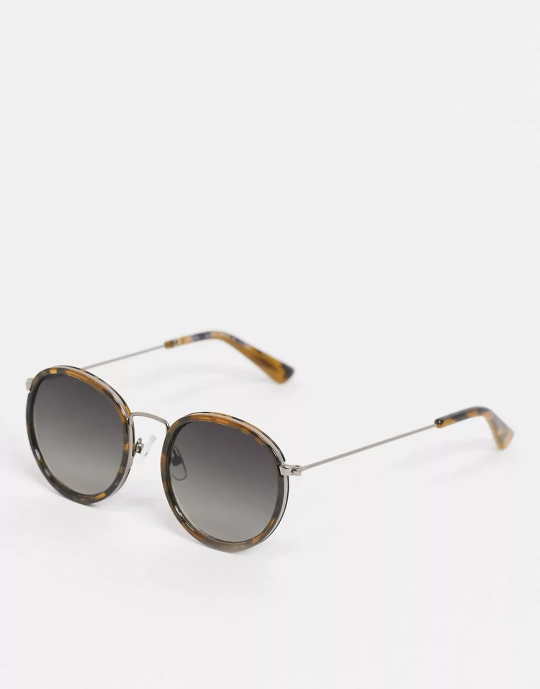 Weekday – Explore – Sonnenbrille in Schildpatt-Optik-Braun günstig online kaufen