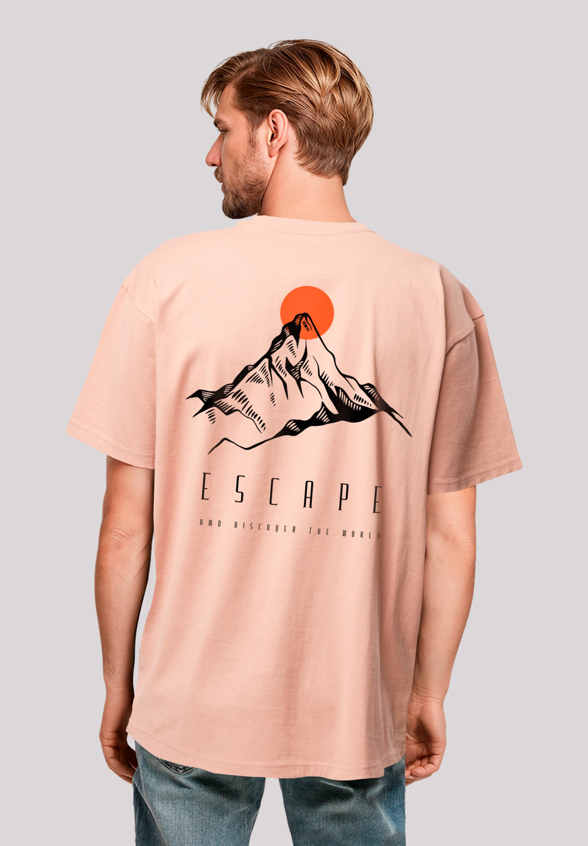 F4NT4STIC T-Shirt "Oversize Escape Discover the World Mountain", Premium Qu günstig online kaufen