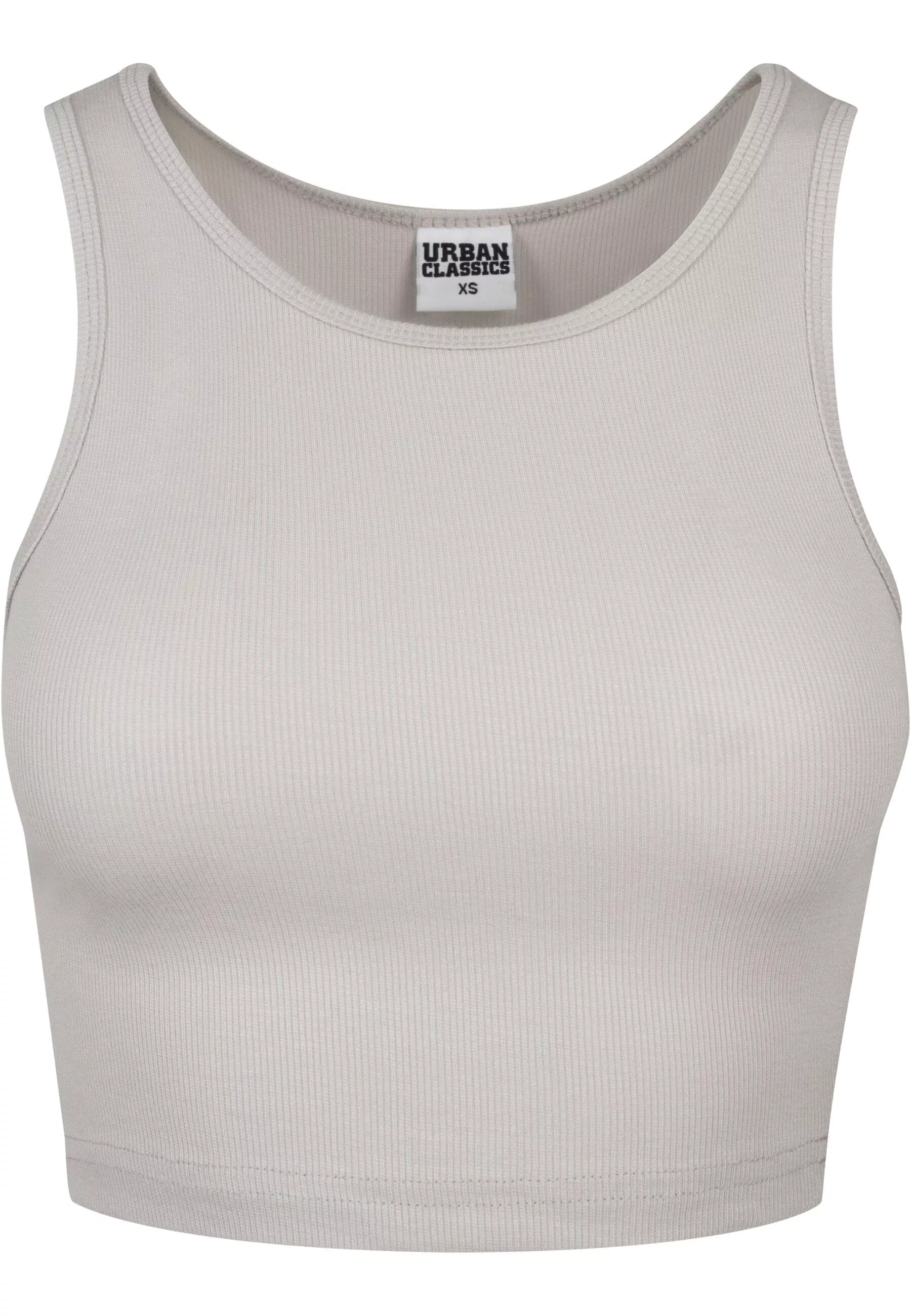 URBAN CLASSICS Muskelshirt "Urban Classics Damen Ladies Rib Cropped Top", ( günstig online kaufen