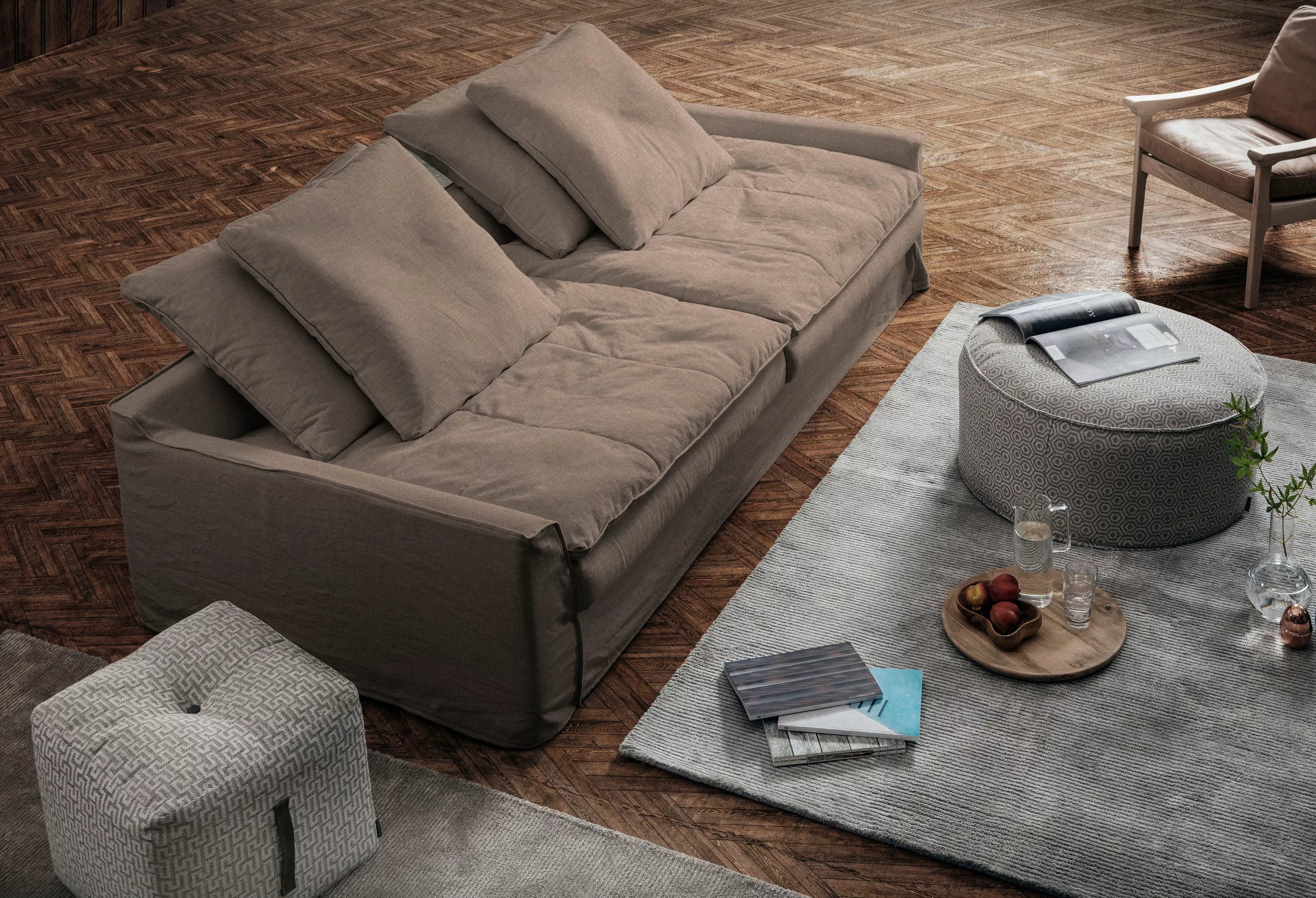 furninova Big-Sofa "Sake, Design Megasofa, Relaxsofa, leger und sehr bequem günstig online kaufen