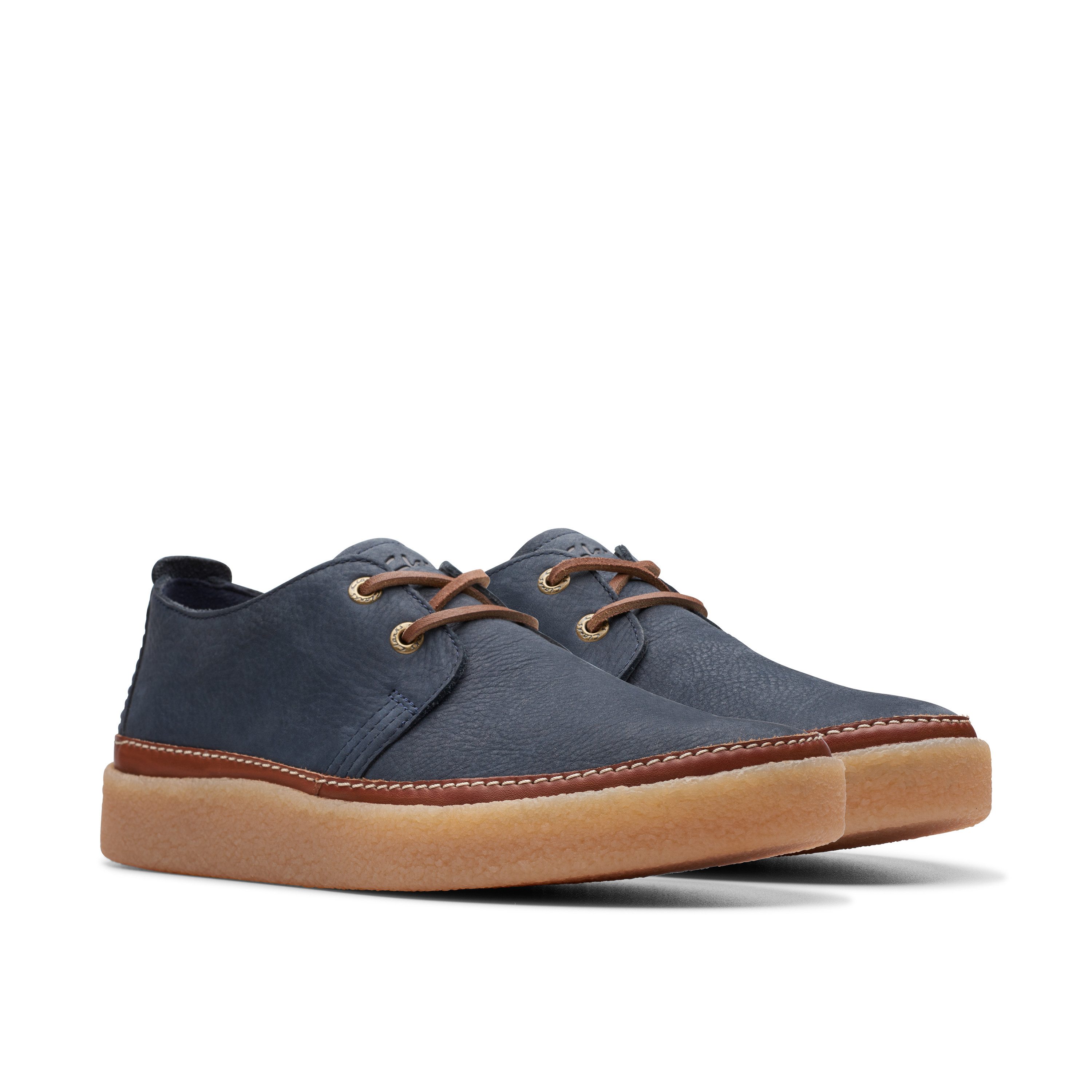 Clarks Halbschuhe Nubukleder Schnürschuh günstig online kaufen