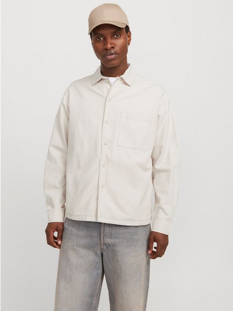 Jack & Jones Langarmhemd JJEURBAN EDGE OVERSHIRT LS SN mit Hemdkragen günstig online kaufen