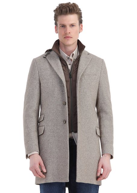 RAMSEY Winterjacke Beige Strickmantel günstig online kaufen