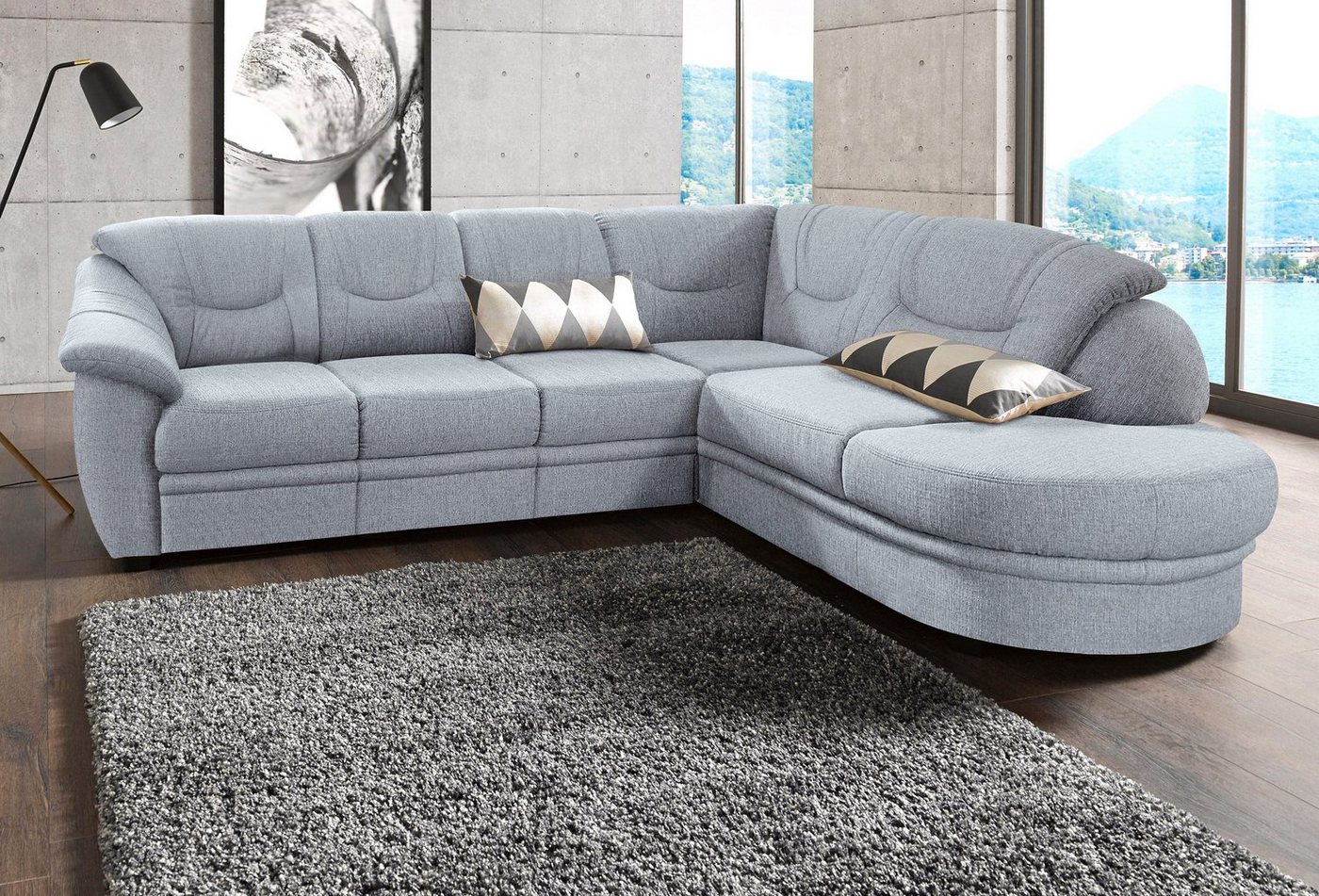 sit&more Ecksofa "Savoni L-Form", wahlweise mit Bettfunktion günstig online kaufen