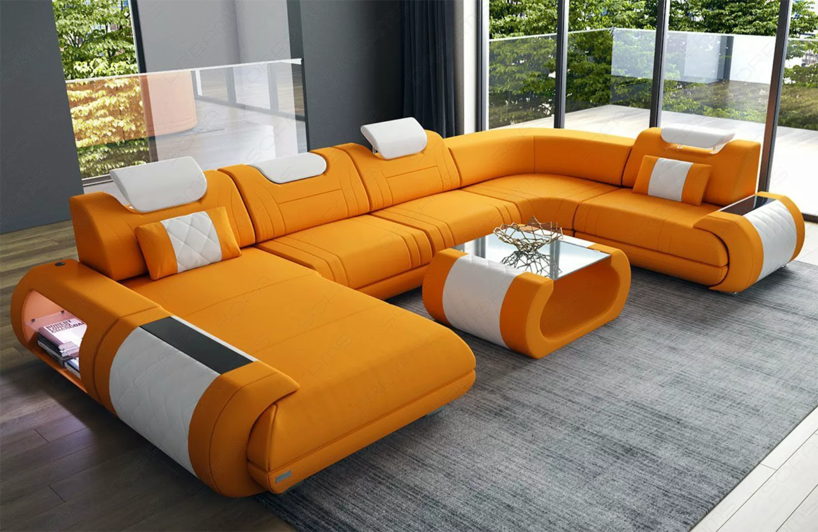 Sofa Dreams Wohnlandschaft Polster Stoff Sofa Rimini U Form M Mikrofaser St günstig online kaufen