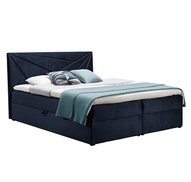 Furnix Boxspringbett TREZO 5 120x200 Doppelbett mit Bettkasten und Topper, günstig online kaufen