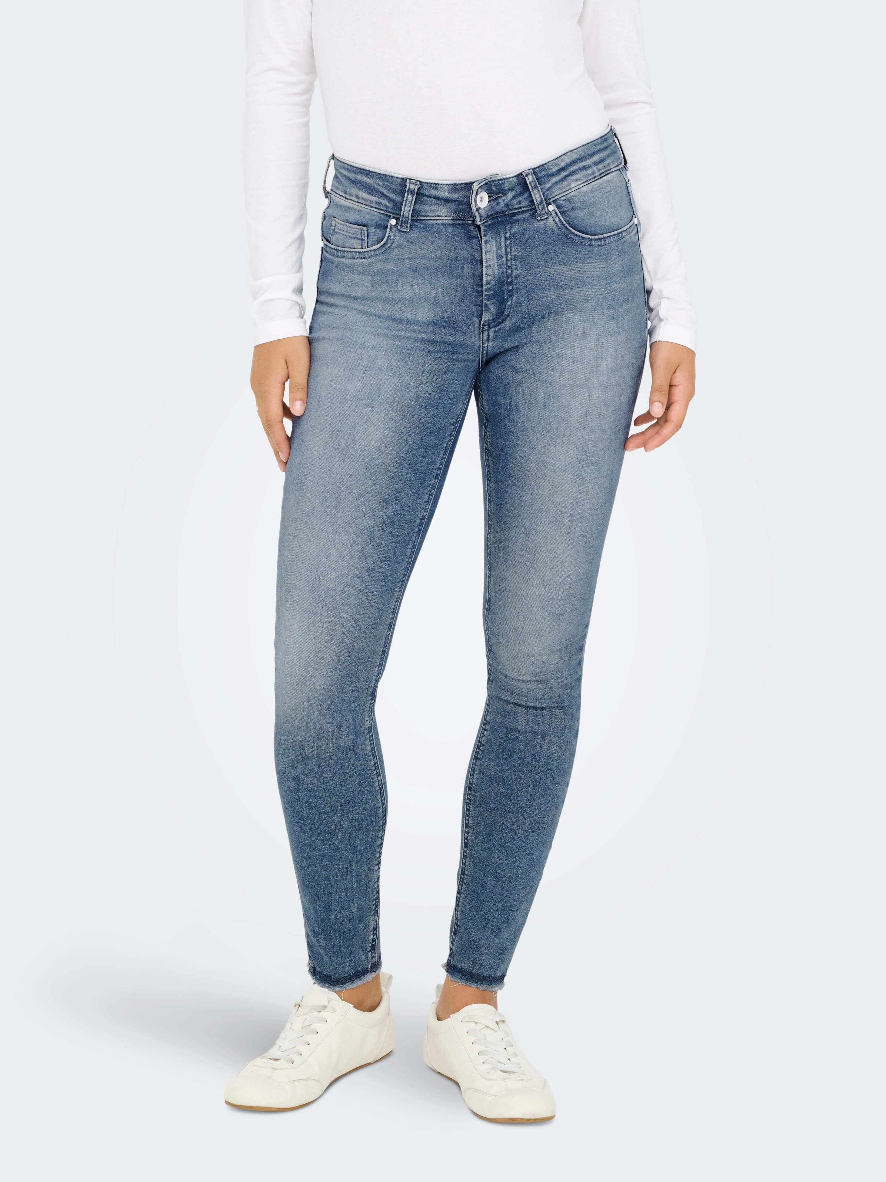 ONLY Skinny-fit-Jeans "ONLBLUSH MID SK ANK RW DNM REA158" günstig online kaufen