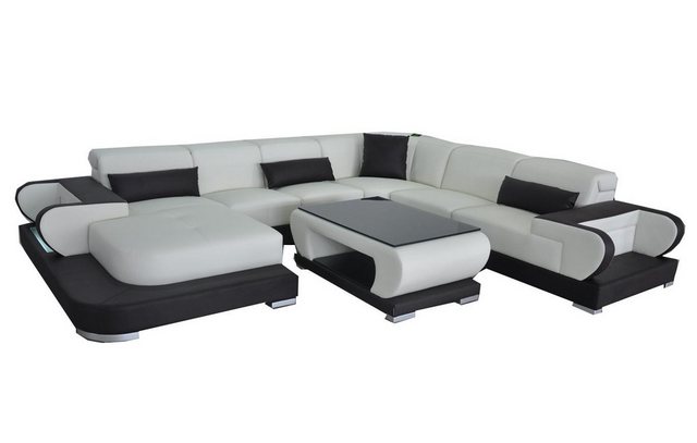 Xlmoebel Sofa Modernes Ecksofa mit USB-Anschluss aus Leder und inklusive, H günstig online kaufen