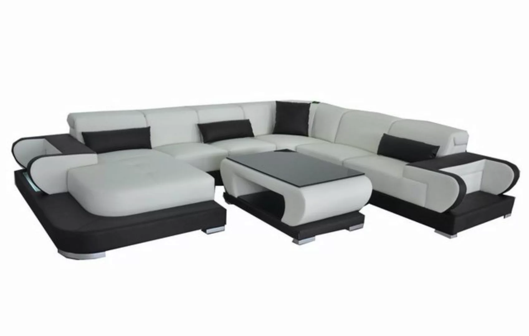 Xlmoebel Sofa Modernes Ecksofa mit USB-Anschluss aus Leder und inklusive, H günstig online kaufen