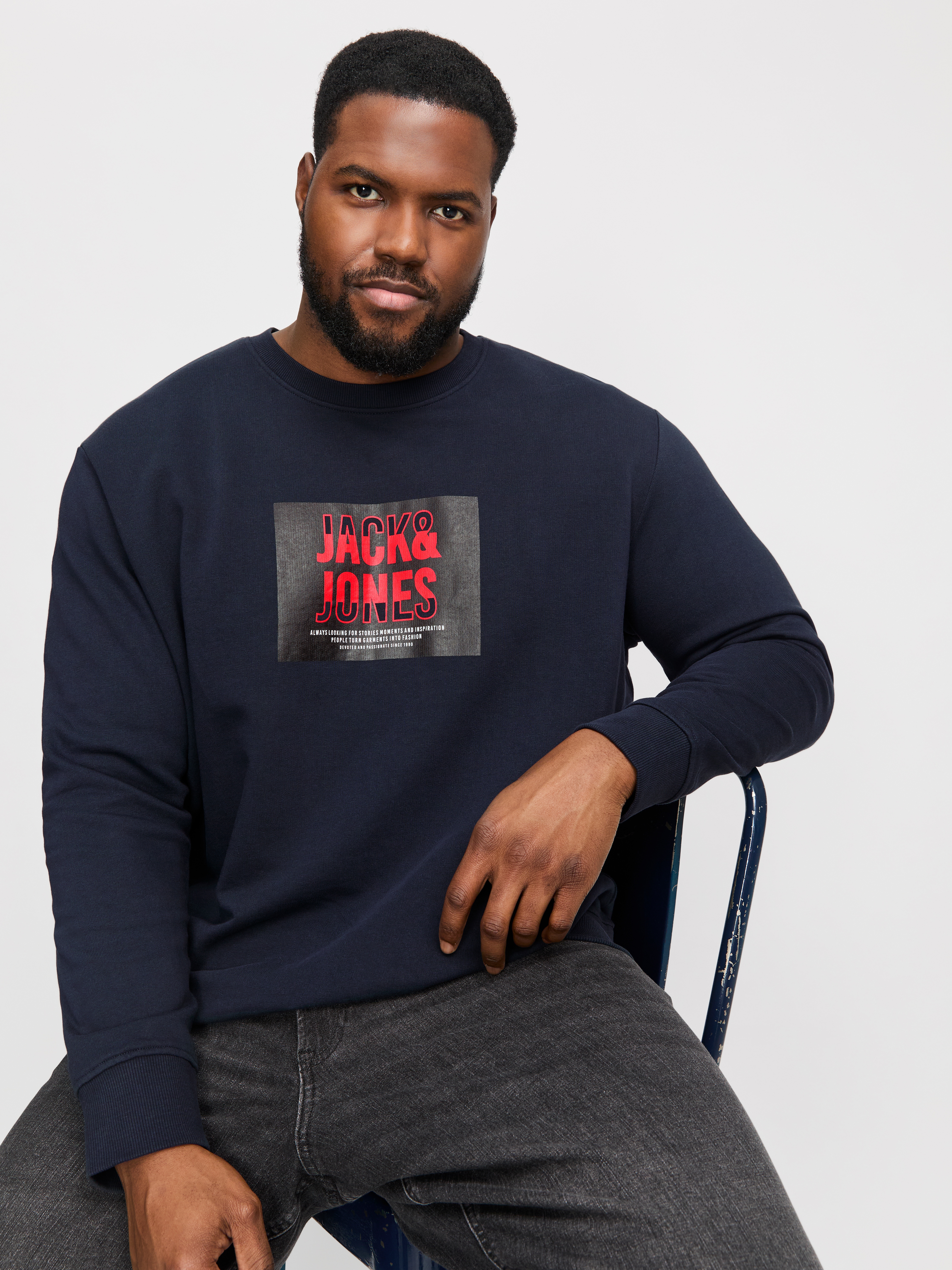 Jack & Jones PlusSize Sweatshirt "JJHUDSON SWEAT CREW NECK PLS" günstig online kaufen