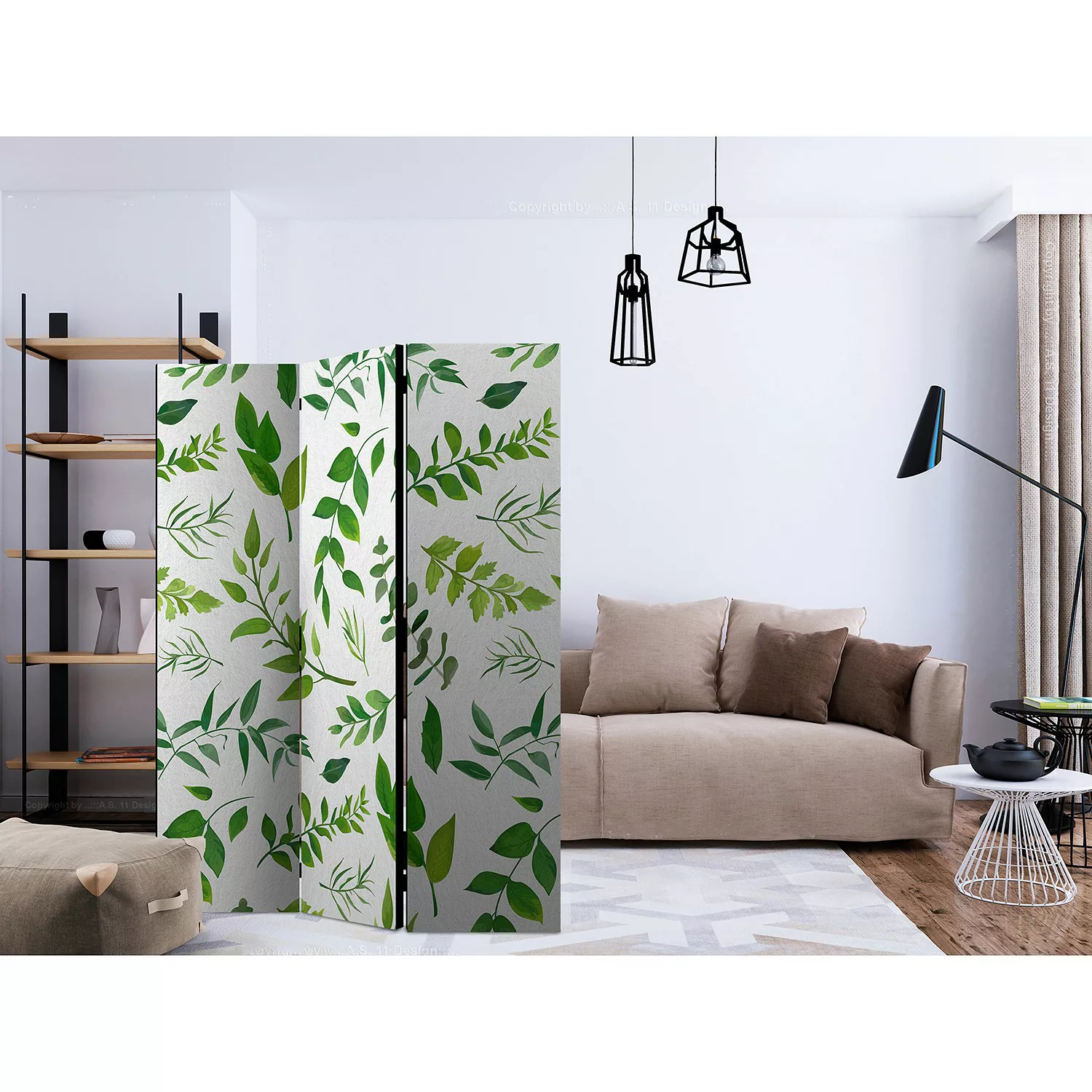 home24 Paravent Green Twigs günstig online kaufen