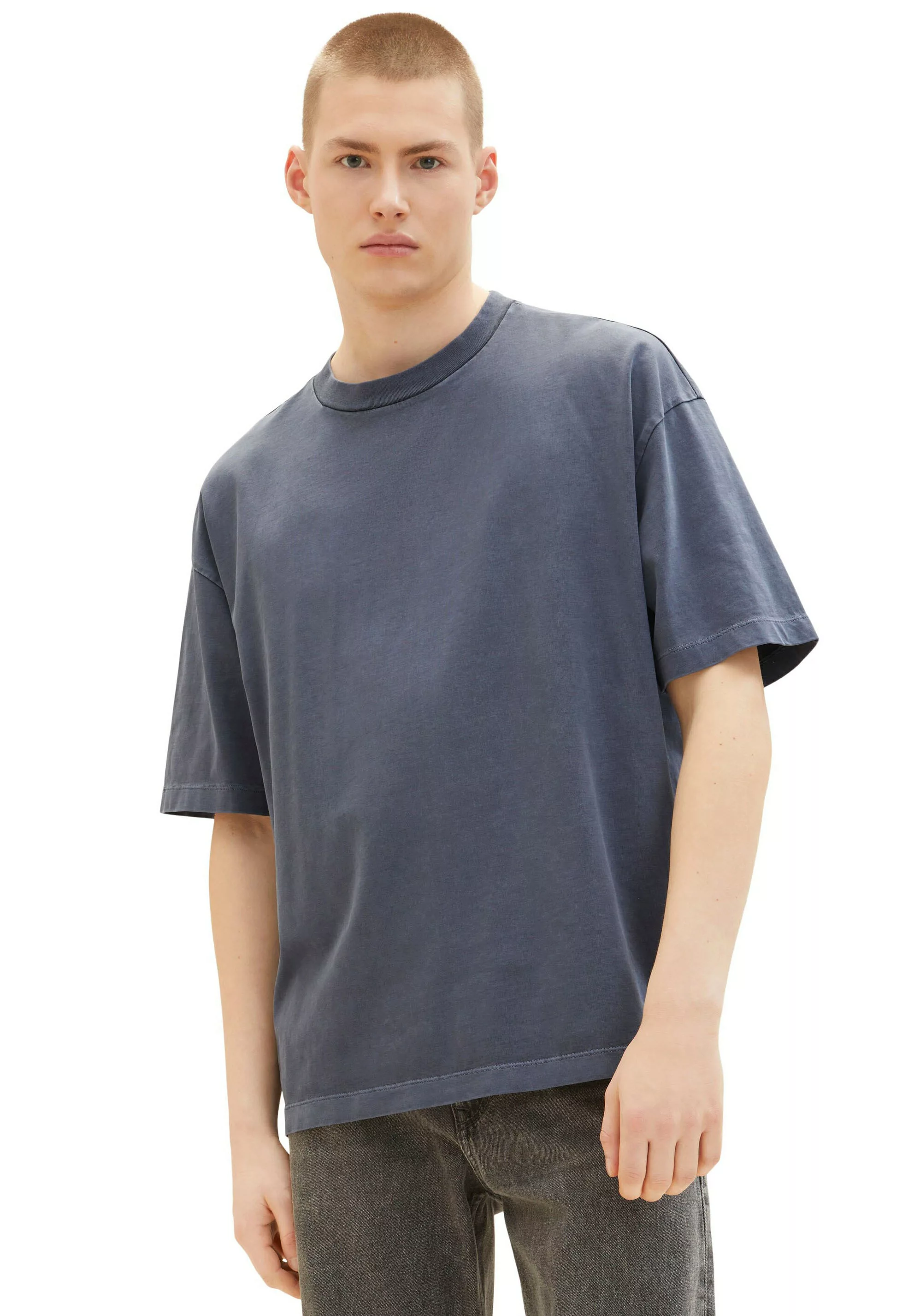 TOM TAILOR Denim Oversize-Shirt, mit Rundhalsausschnitt günstig online kaufen