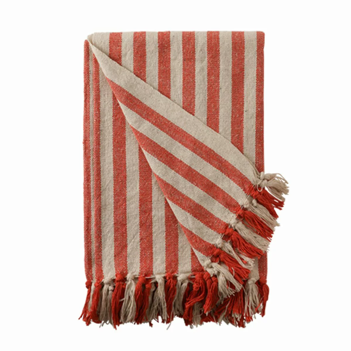 Wohndecke Decke Überwurf Gestreift 100% Baumwolle günstig online kaufen