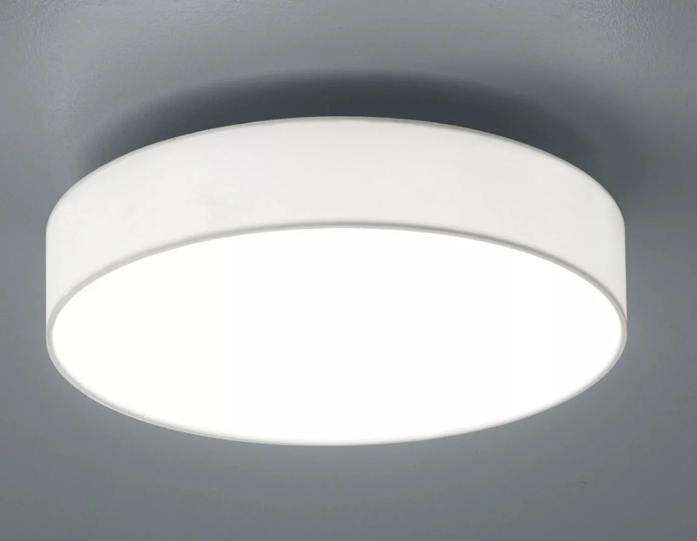 Trio LED-Deckenlampe Lugano Nickel matt 1-flammig 22 W günstig online kaufen