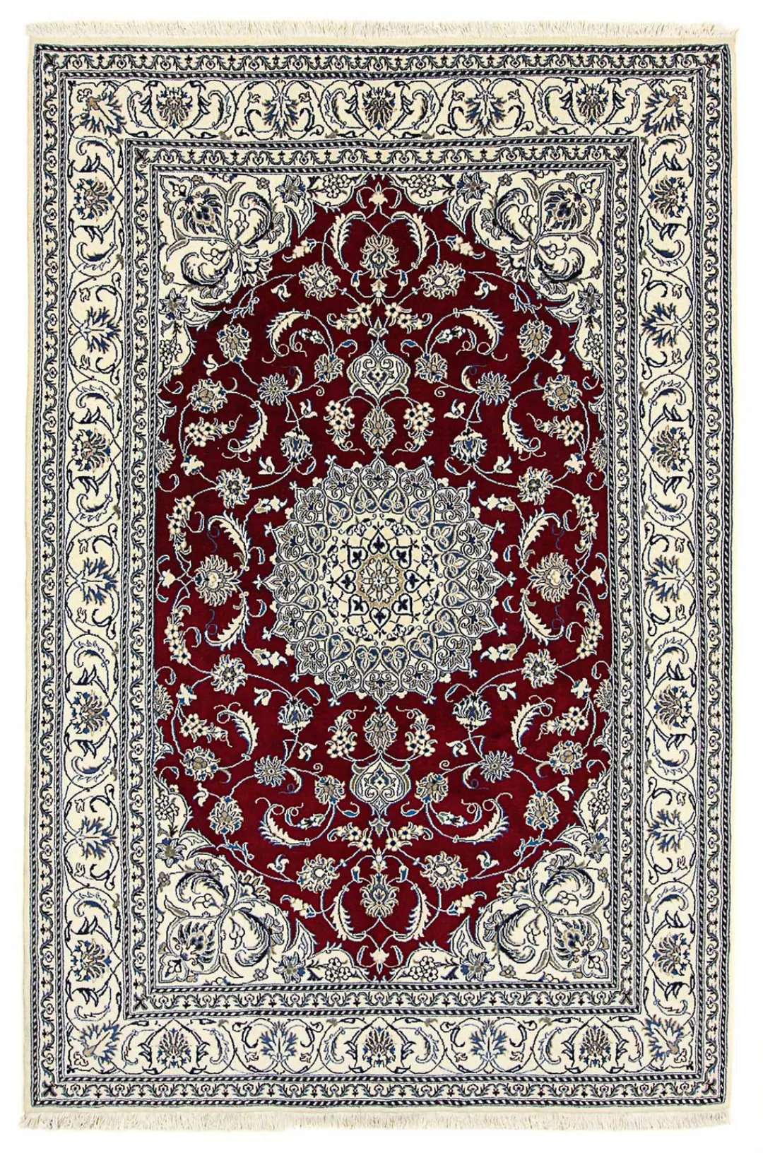 morgenland Orientteppich »Perser - Nain - 297 x 200 cm - dunkelrot«, rechte günstig online kaufen