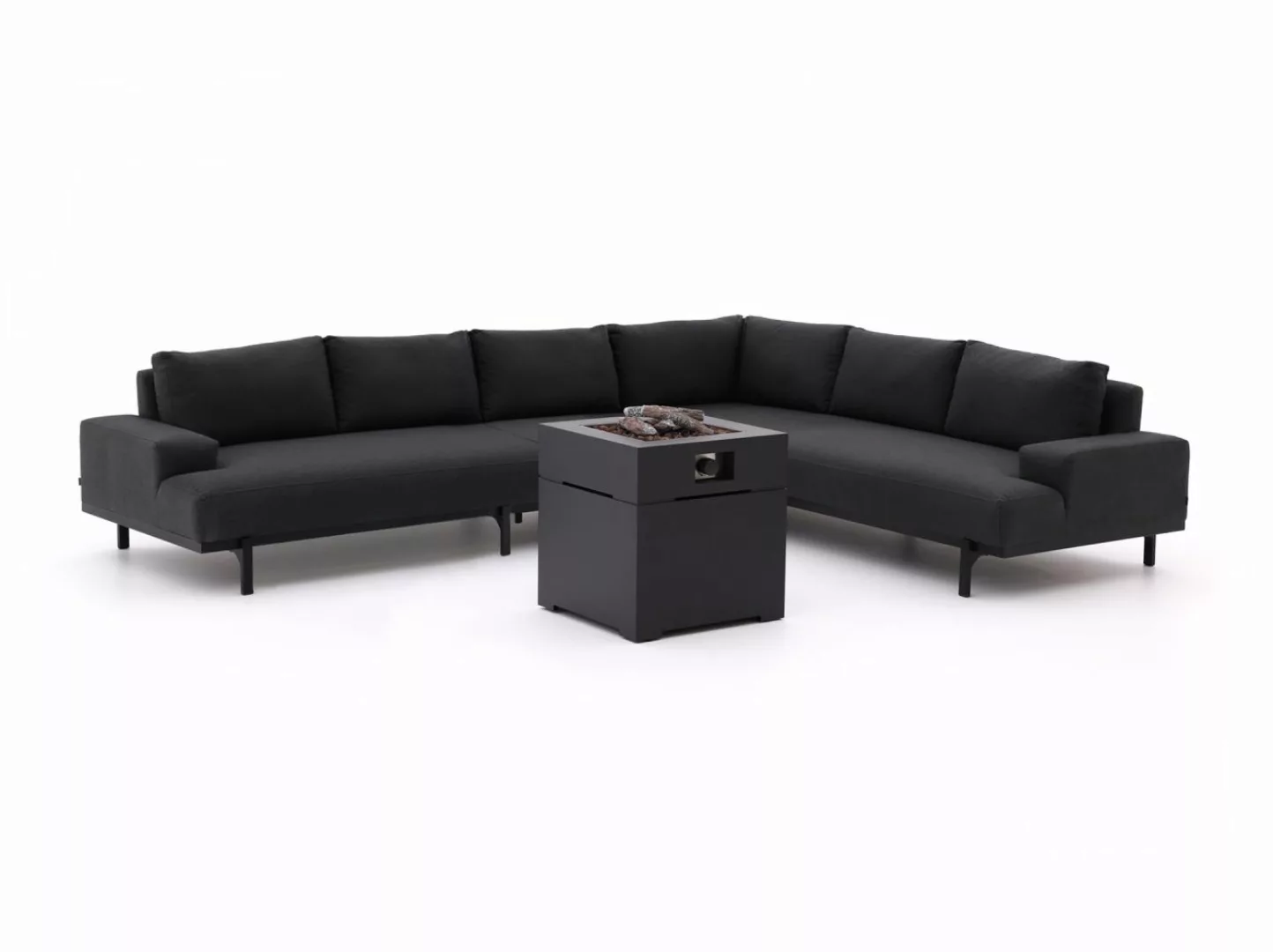 Hartman Lucas/Cosibrixx 60 cm Ecklounge-Set mit Feuertisch 4-teilig günstig online kaufen