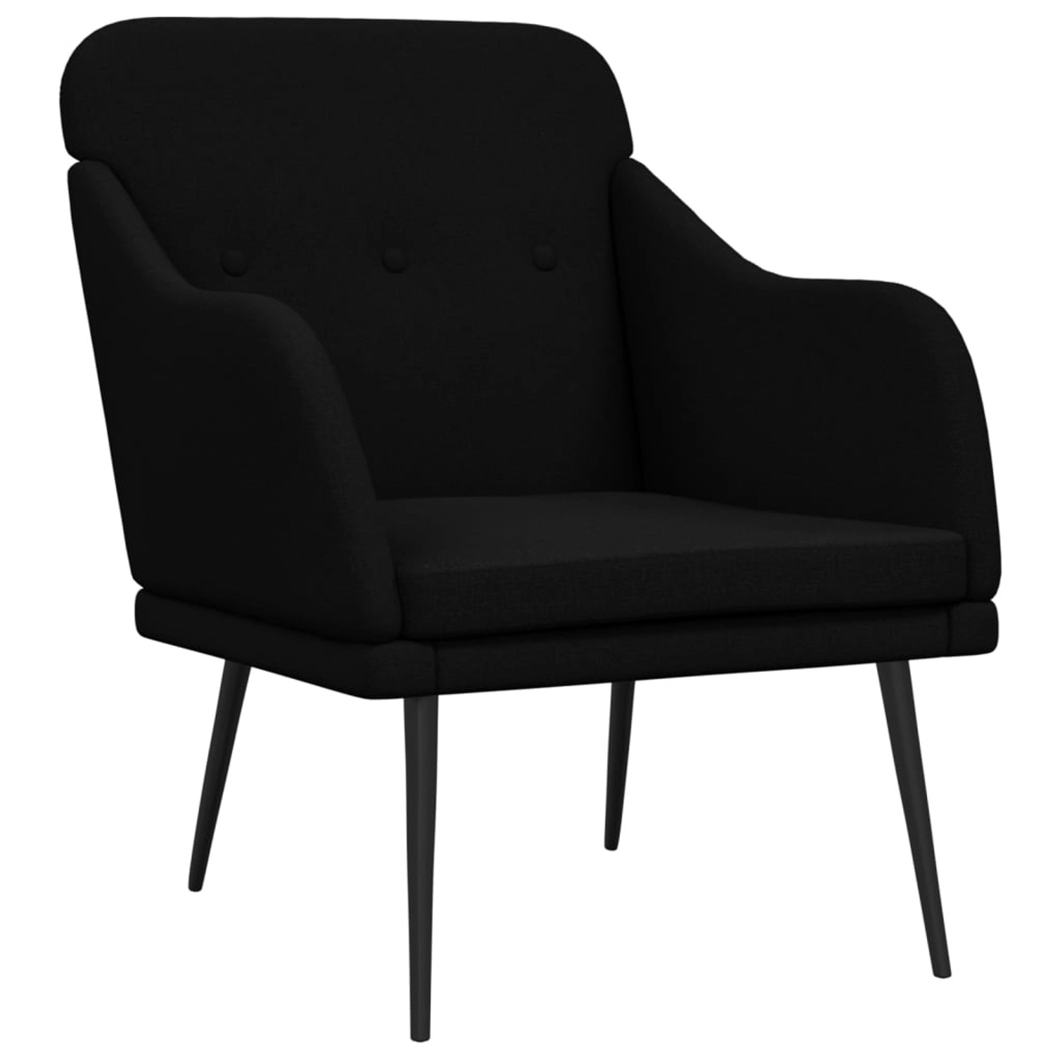 vidaXL Sessel Schwarz 63x76x80 cm Stoff günstig online kaufen