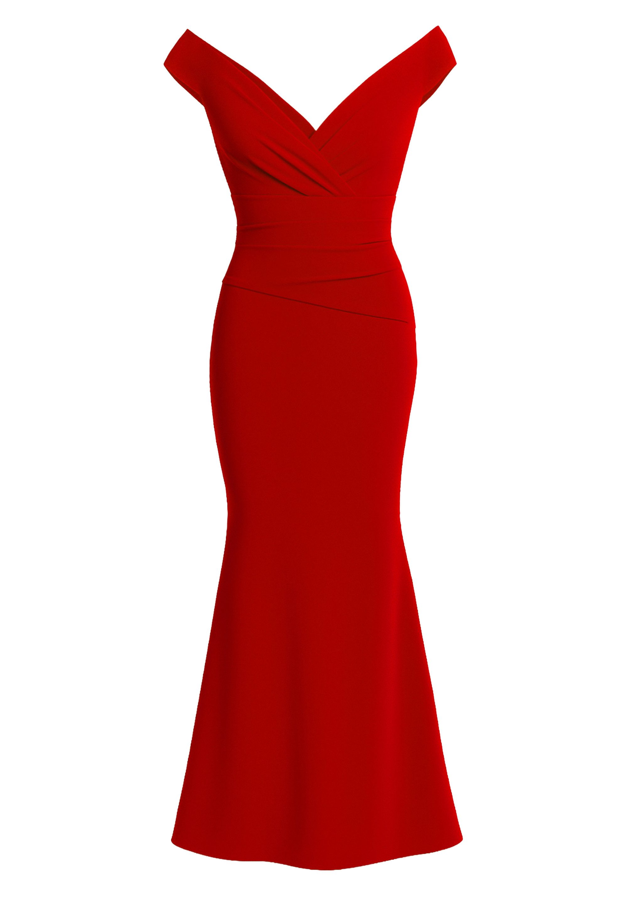 Goddiva Maxikleid Bardot Pleated Maxi Dress günstig online kaufen