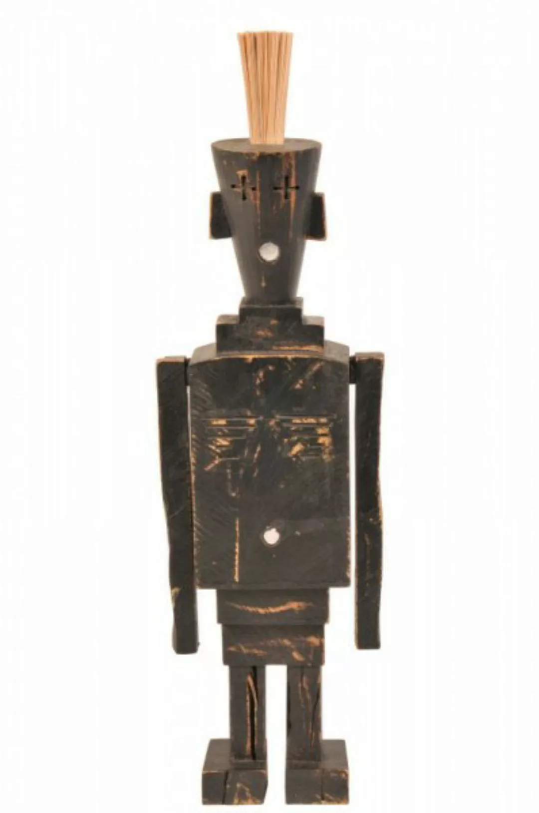 Dekofigur aus Holz Pinselkopf 55 cm Schwarz günstig online kaufen