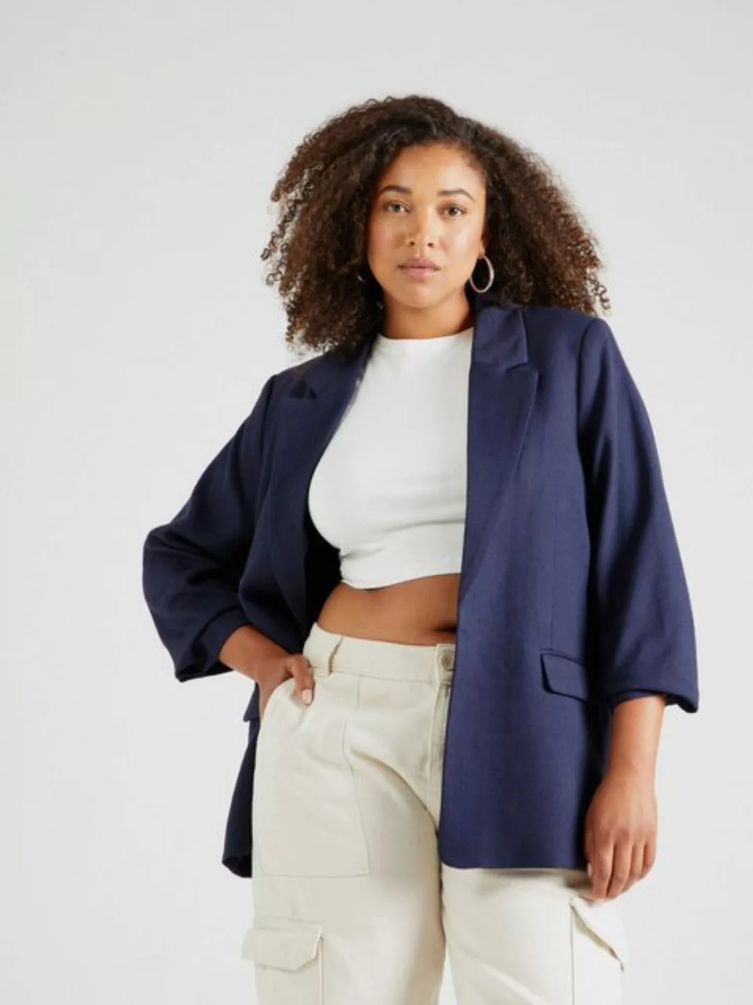 Vero Moda Curve Kurzblazer (1-tlg) Drapiert/gerafft günstig online kaufen