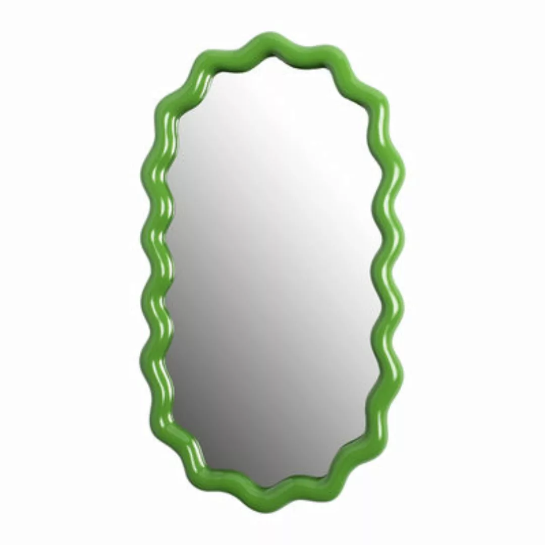 Wandspiegel Zigzag plastikmaterial grün / 50 x 28 cm - Polyesterharz - & kl günstig online kaufen