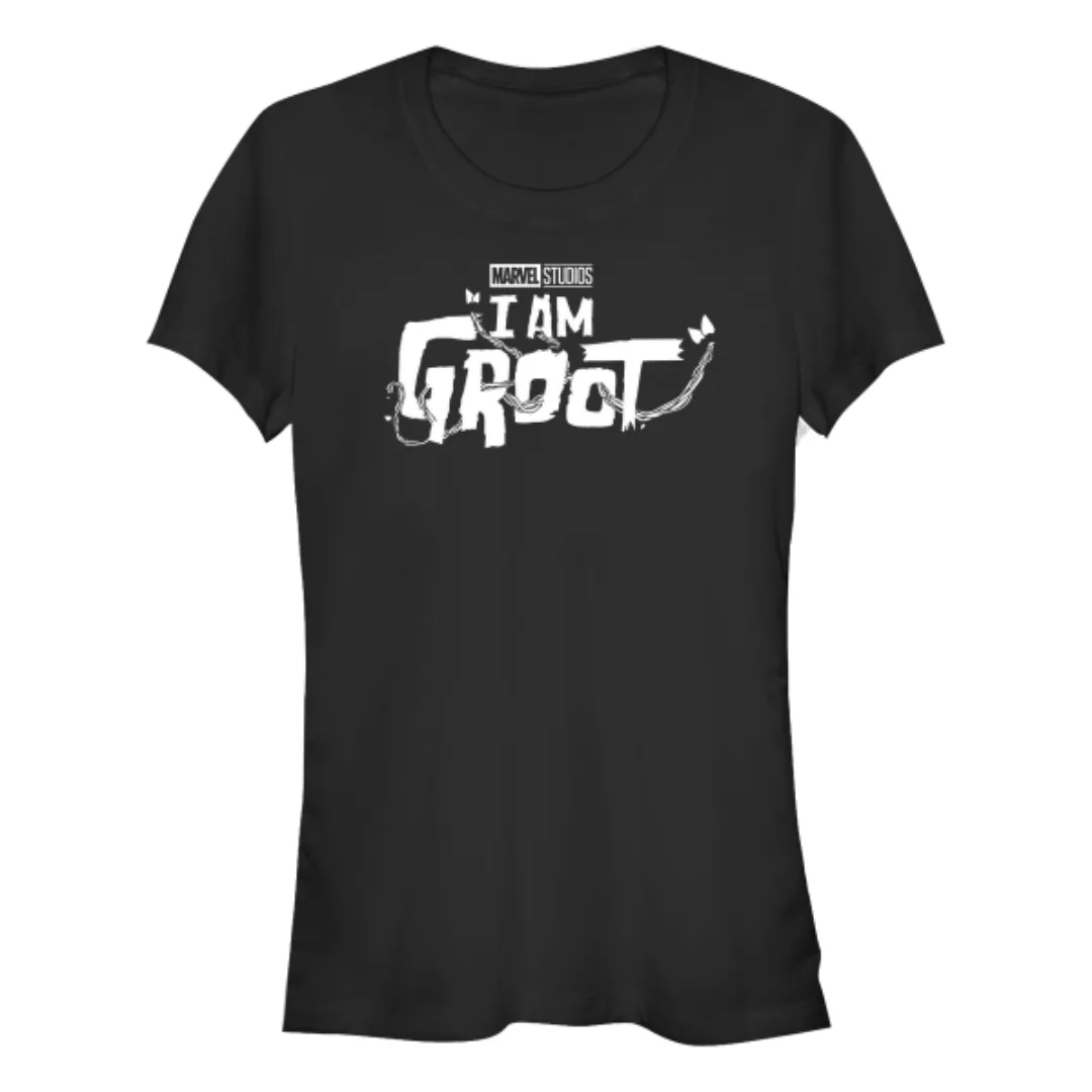 Marvel - I Am Groot - Groot White Logo - Frauen T-Shirt günstig online kaufen