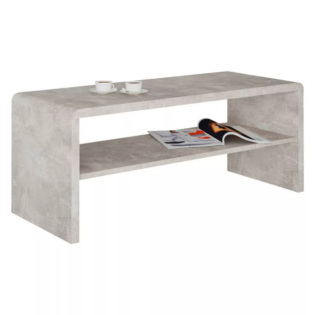 Couchtisch Cala Luna C4T05 Beton Optik B/H/T: ca. 100x40x40 cm günstig online kaufen