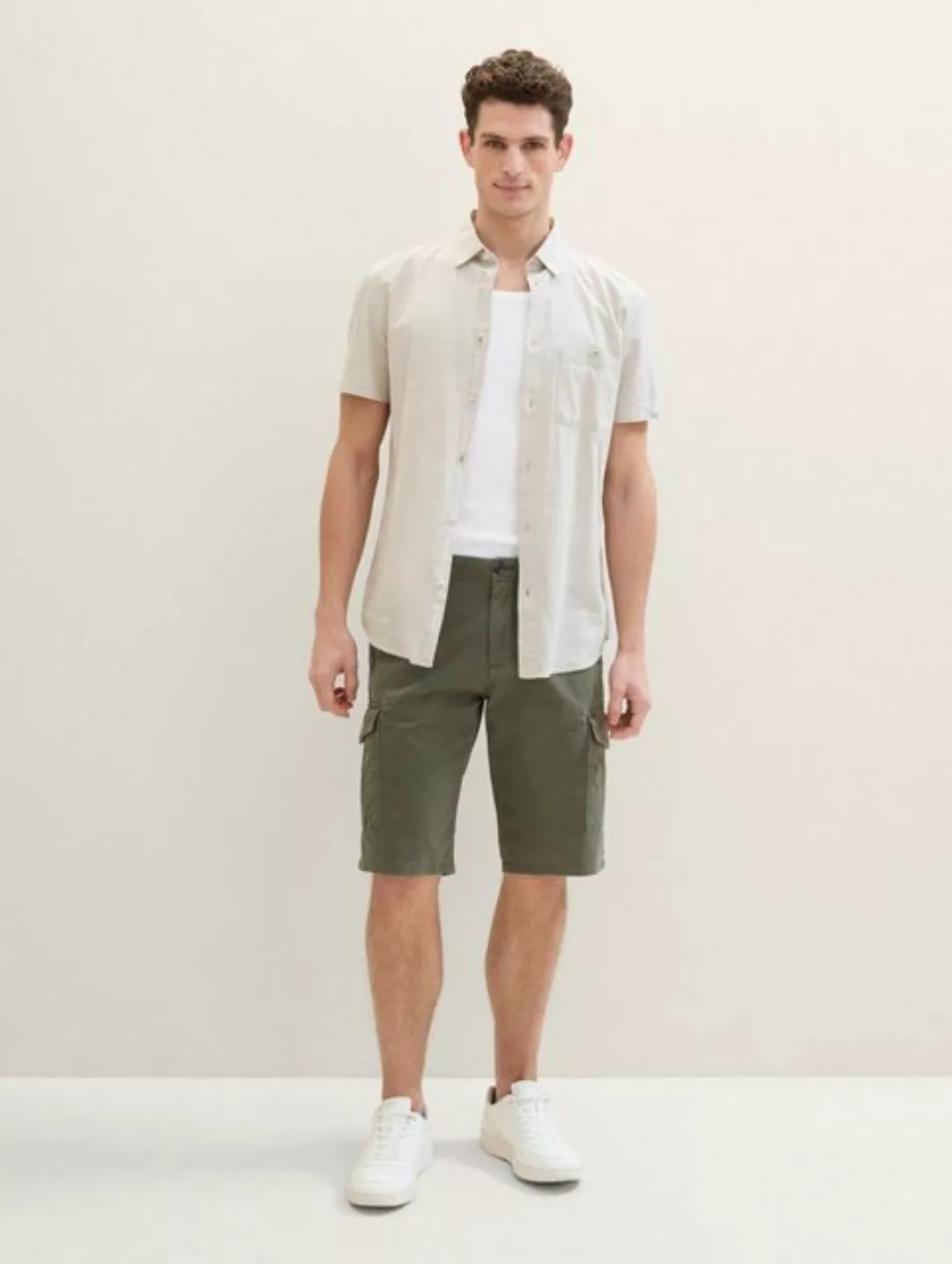 Tom Tailor Herren Cargo Short REGULAR PRINTED - Regular Fit günstig online kaufen