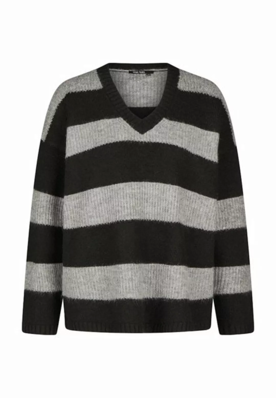 MARC AUREL Strickpullover Pullover im Blockringel black varied günstig online kaufen