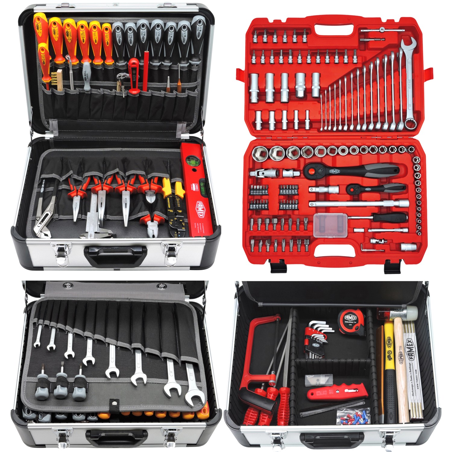 Famex Werkzeugkoffer 419-43 Professional 275-teilig mit Werkzeugset Gefüllt günstig online kaufen