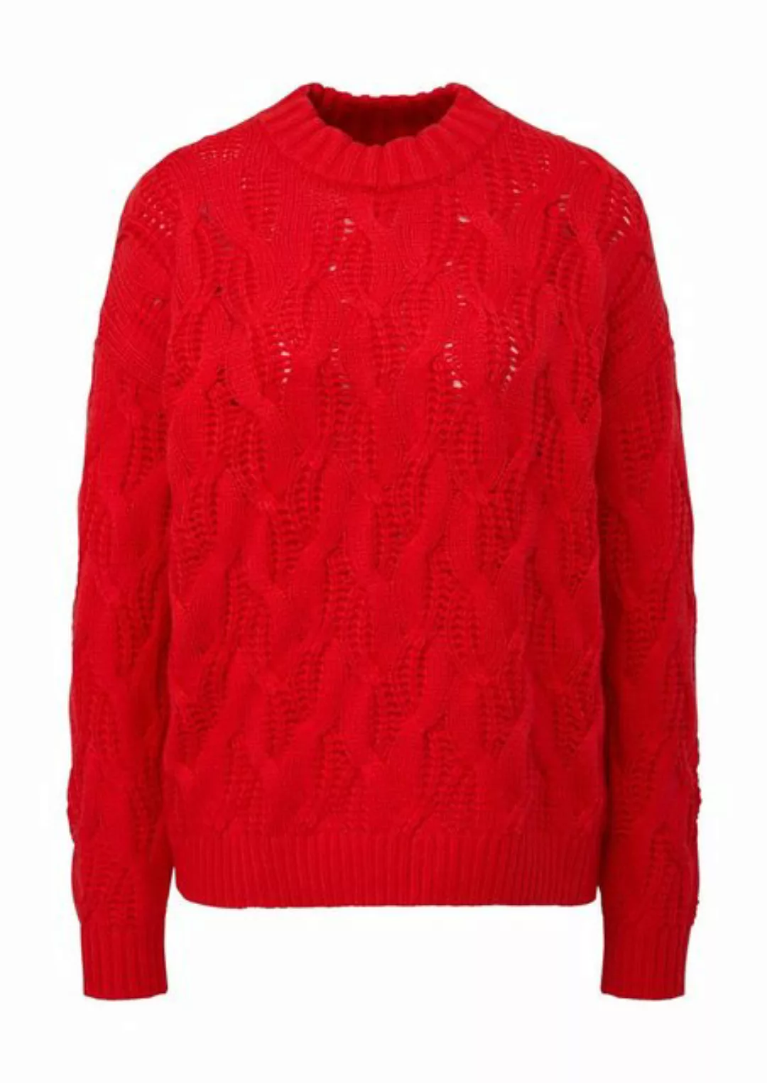 s.Oliver Strickpullover mit Zopfmuster günstig online kaufen