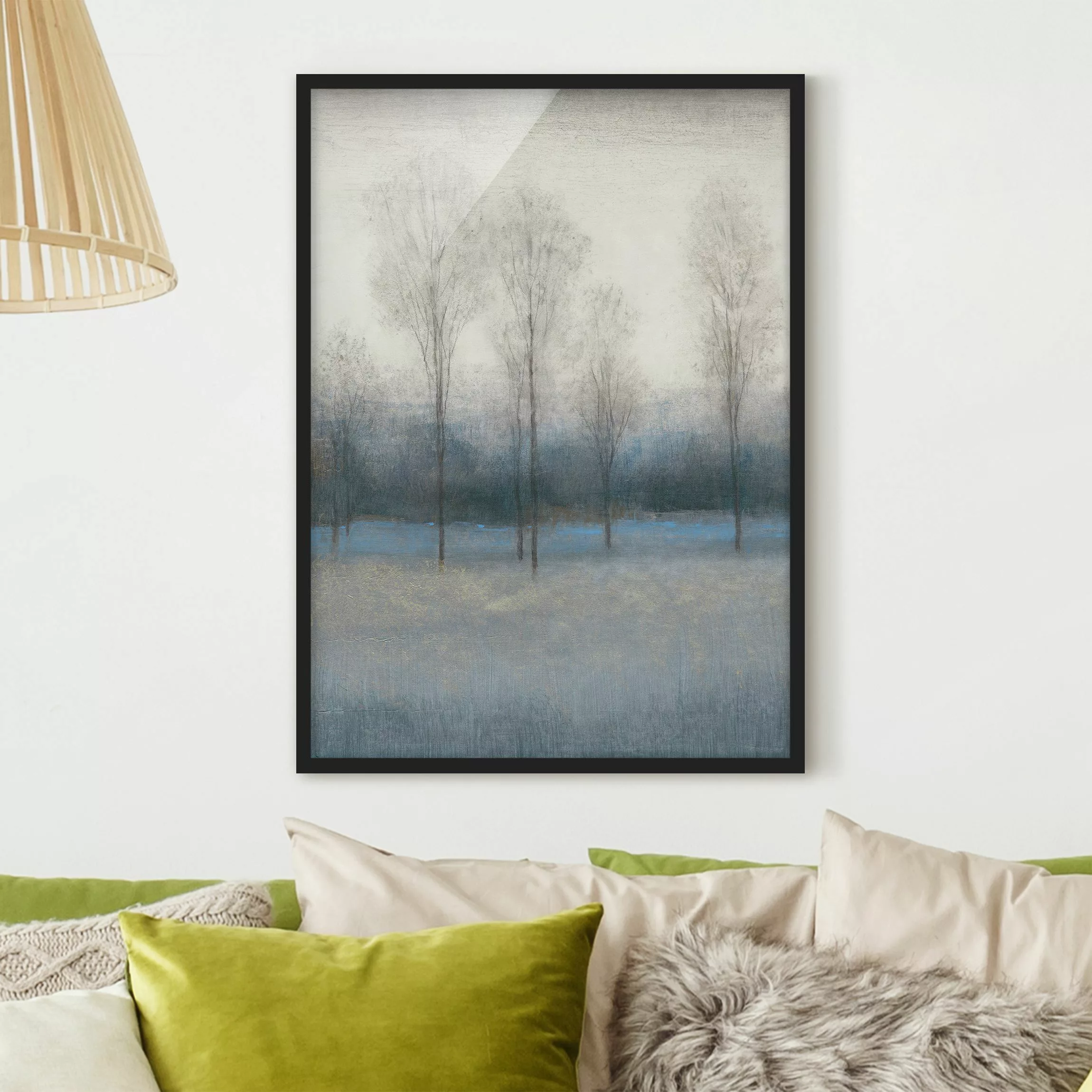 Bild mit Rahmen Natur & Landschaft - Hochformat Letzter Herbsttag I günstig online kaufen