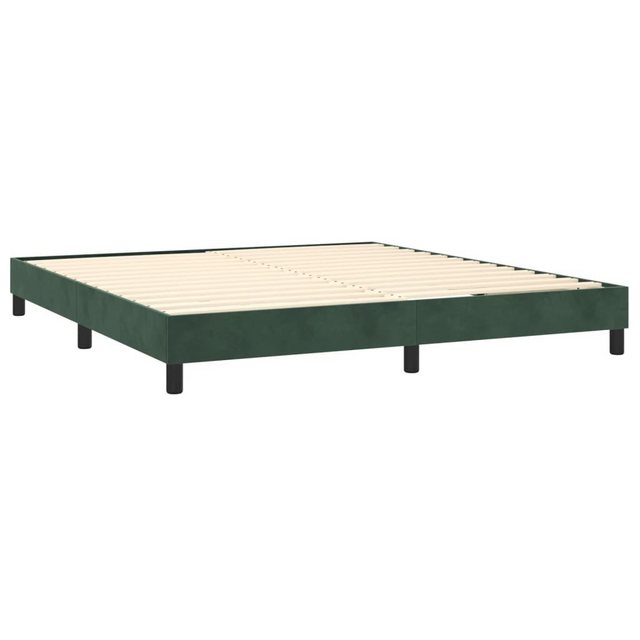 furnicato Bett Boxspringbett mit Matratze Dunkelgrün 180x200 cm Samt (1-tlg günstig online kaufen