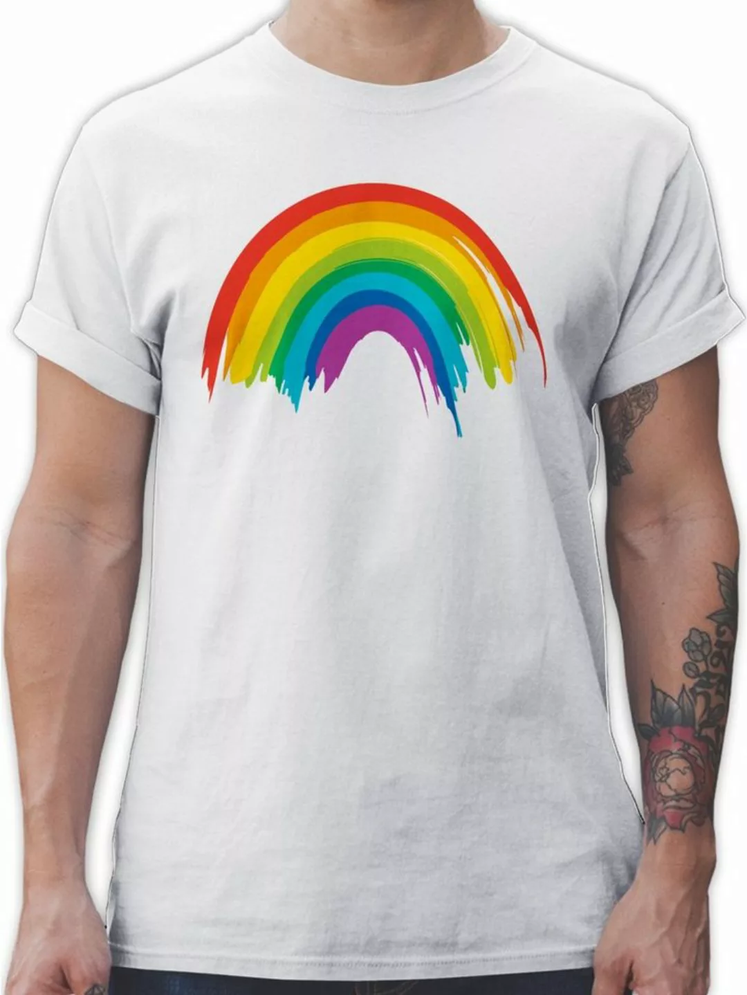 Shirtracer T-Shirt Regenbogen LGBT & LGBTQ LGBT Kleidung günstig online kaufen