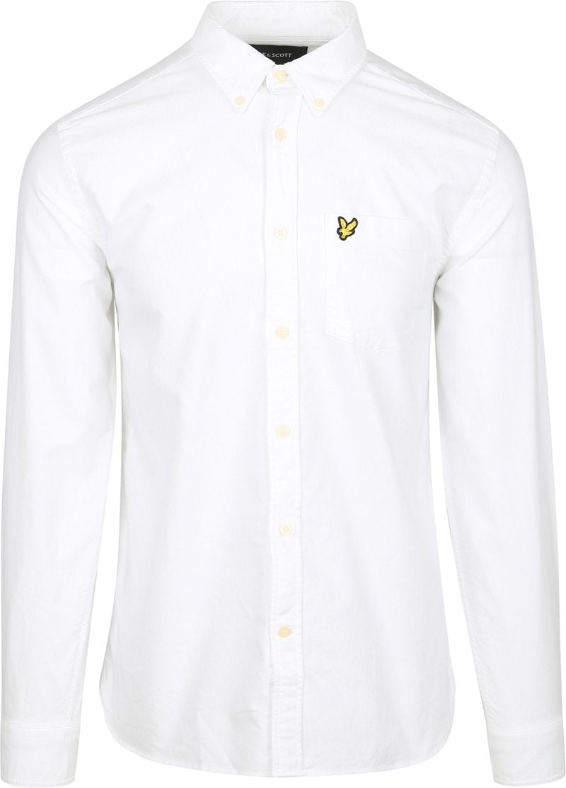 Lyle & Scott Shirt Plain Oxford White - Größe XL günstig online kaufen