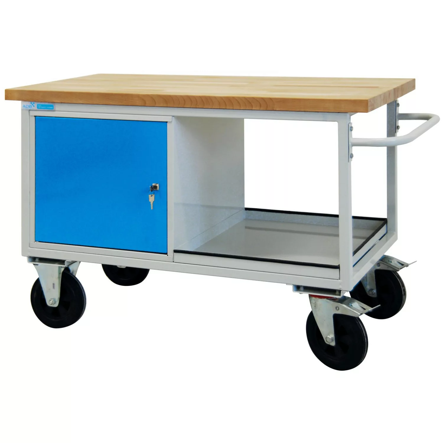 PROREGAL Mobile Werkbank Rhino mit Ablagefach 1 Tür HxBxT 83 x 130 x 60 cm günstig online kaufen