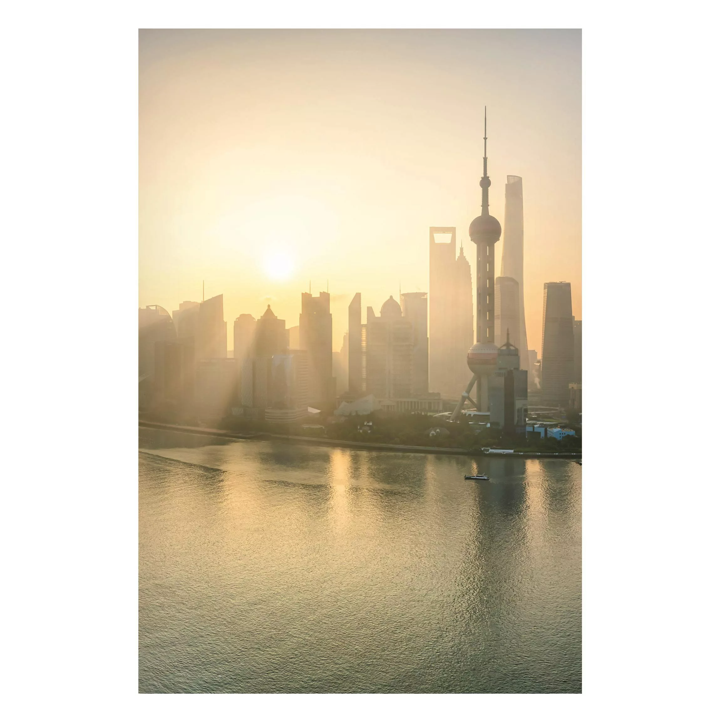 Magnettafel Pudong bei Sonnenaufgang günstig online kaufen