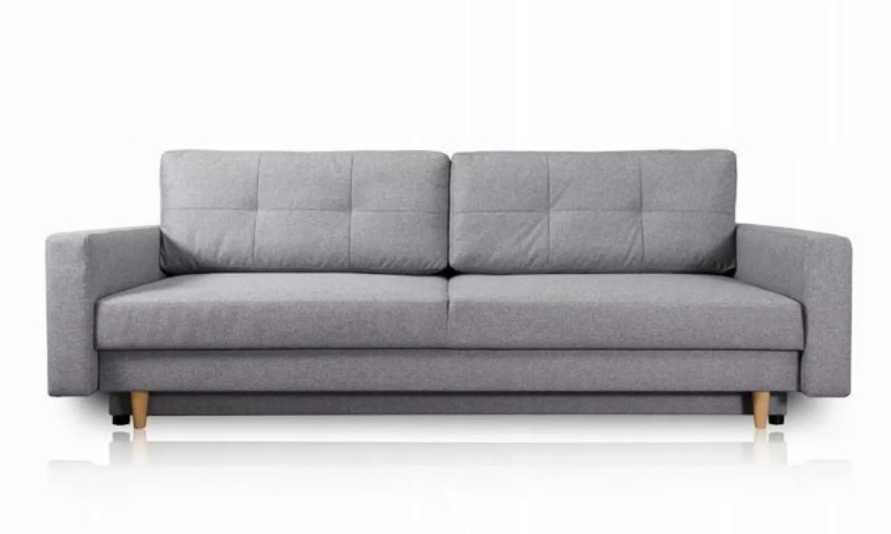 Xlmoebel Sofa Neu Luxus Designer-Sofa in Grau für modernes Wohnzimmer - 3-S günstig online kaufen