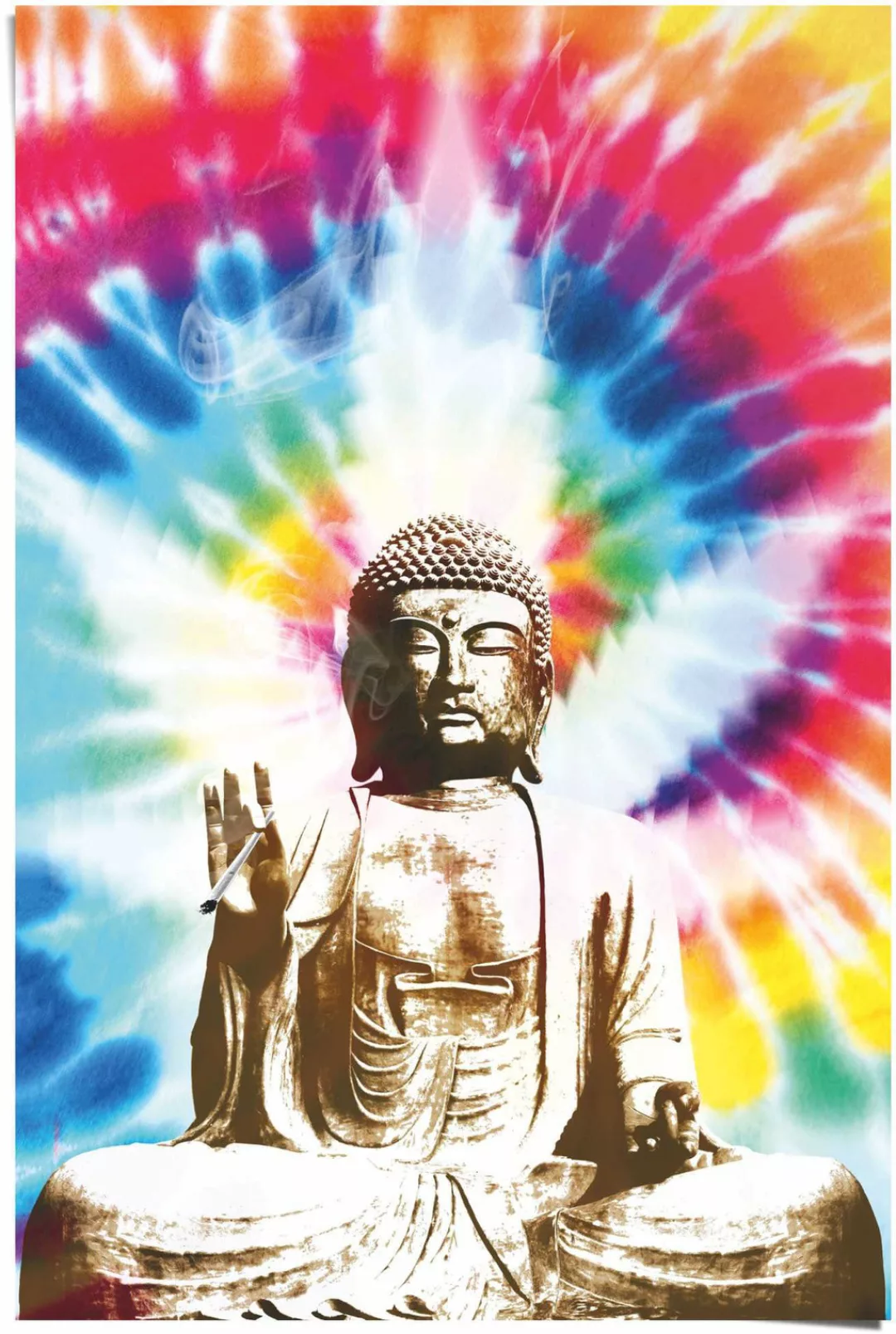 Reinders Poster "Buddha raucht", (1 St.) günstig online kaufen