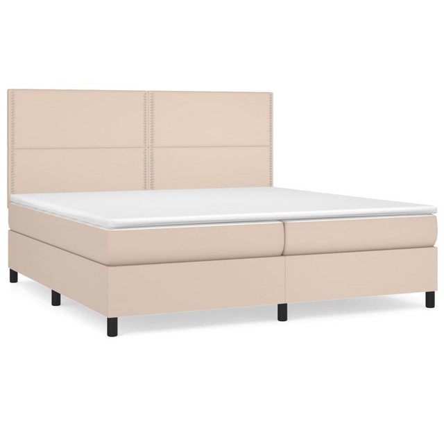 vidaXL Boxspringbett Bett Boxspringbett mit Matratze Kunstleder (200 x 200 günstig online kaufen