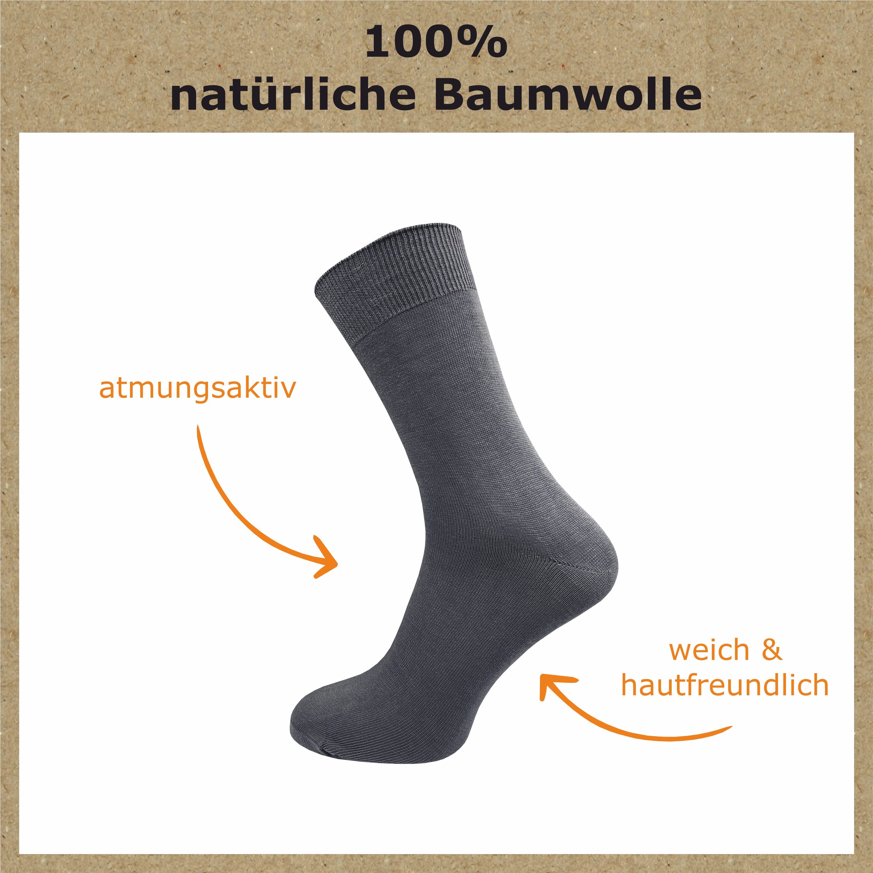 GAWILO Basicsocken für Herren aus 100% günstig online kaufen